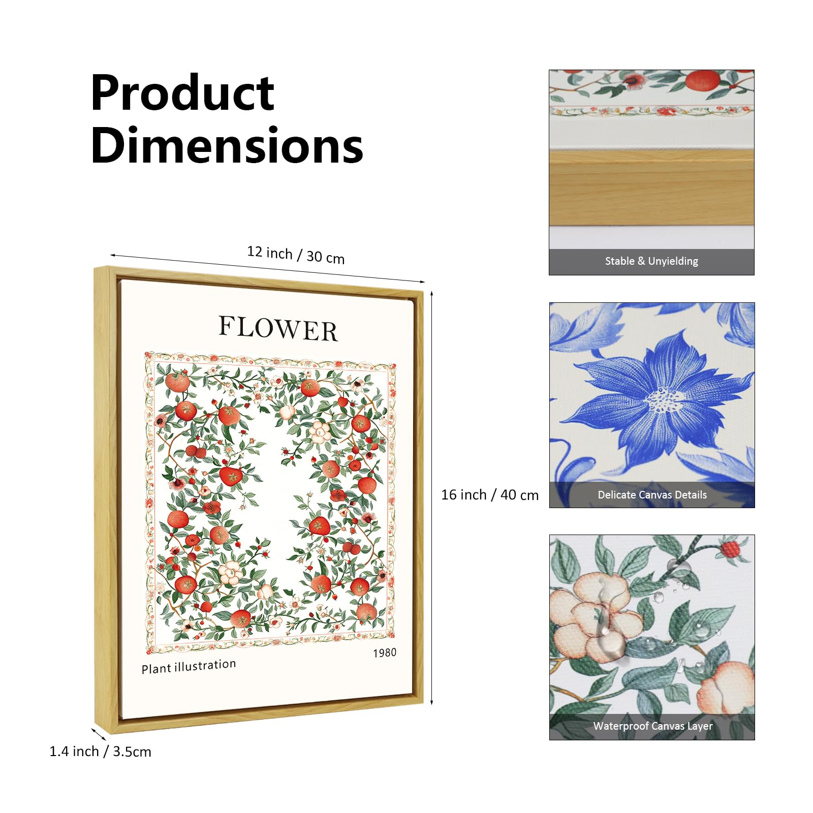 JBER Set of 3 Canvas Wall Art, Modern Poster Prints for Walls Bedroom Living Room Wall Table Decoration, Beautiful Gift - Image 3