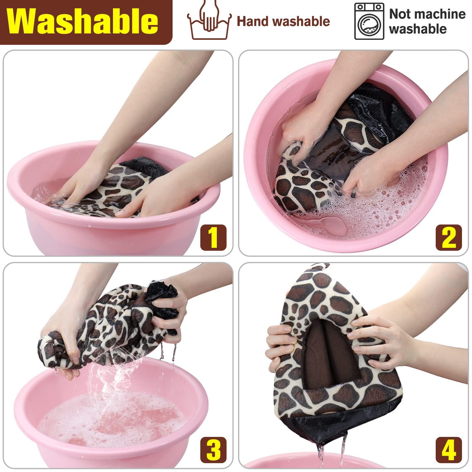 Maison Grotte Pour Cochon D'Inde – 2 Pièces – Tissu Doux Velours, Lavable – 19x19 Cm – Pour Hamster, Lapin Nain