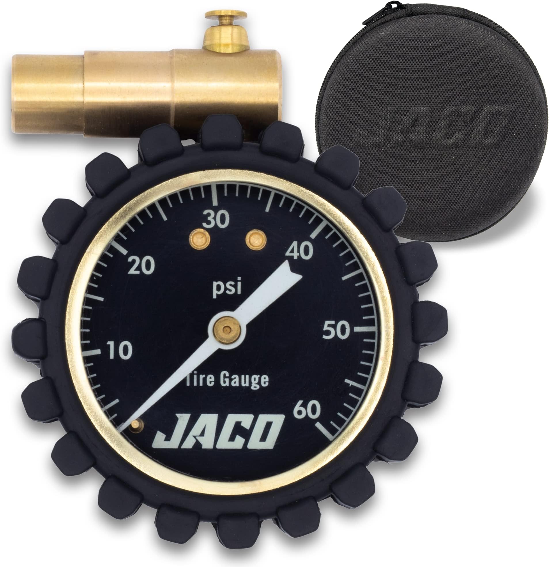 JACO MBX-60 Presta Tire Pressure Gauge for Bikes (Max 60 PSI) | MTB & XC Series