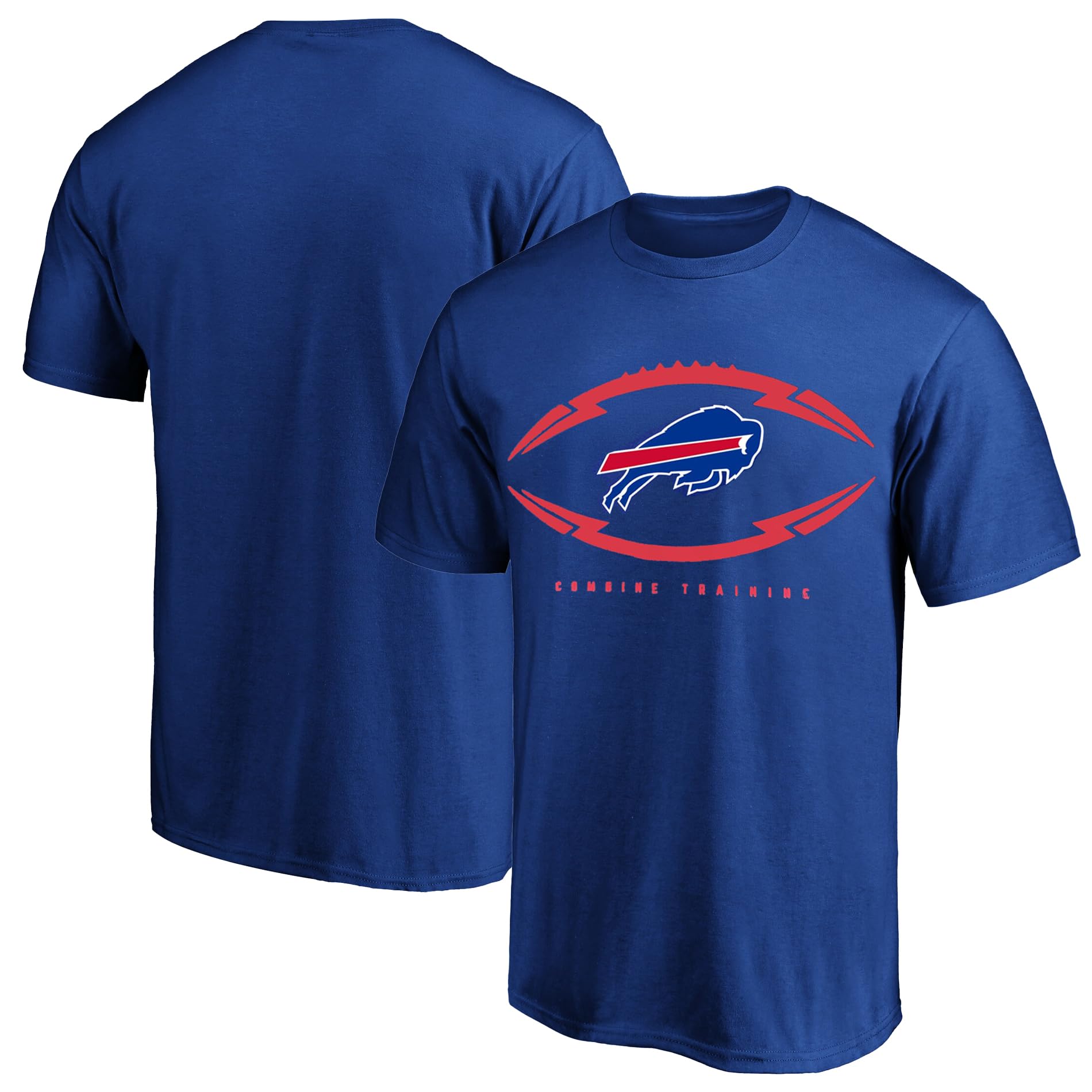 Outerstuff Buffalo Bills Nfl Youth 8-20 Armour Ball Team Color Performance Primary Logo Short Sleeve T-Shirt, 8