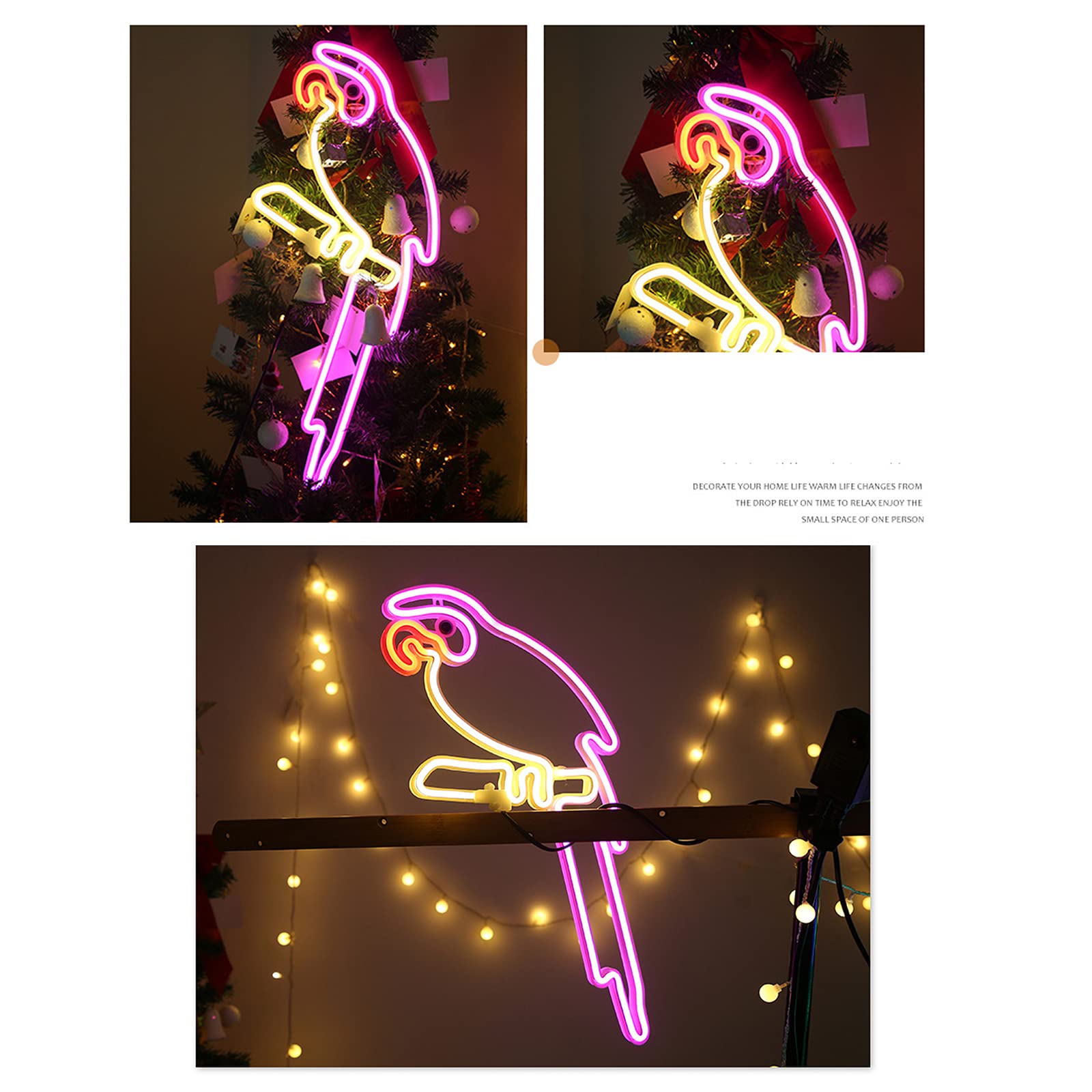Amazon.co.jp : LEDネオンライトサインオウム鳥ネオンサイン、LED 
