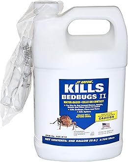 Kills Bedbugs II Spray, Water Base, Gallon with Sprayer – Professional-Grade Bed Bug Treatment – Water-Based Formula Safe for Mattresses, Furniture & Upholstery – Fast-Acting, Easy Application