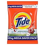 Tide Plus Detergent Washing Powder – 10kg Mega Saver Pack | Jasmine & Rose Fragrance | Removes deep-seated Oil, Gravy, Tea Stains | World’s No. 1 Detergent Brand