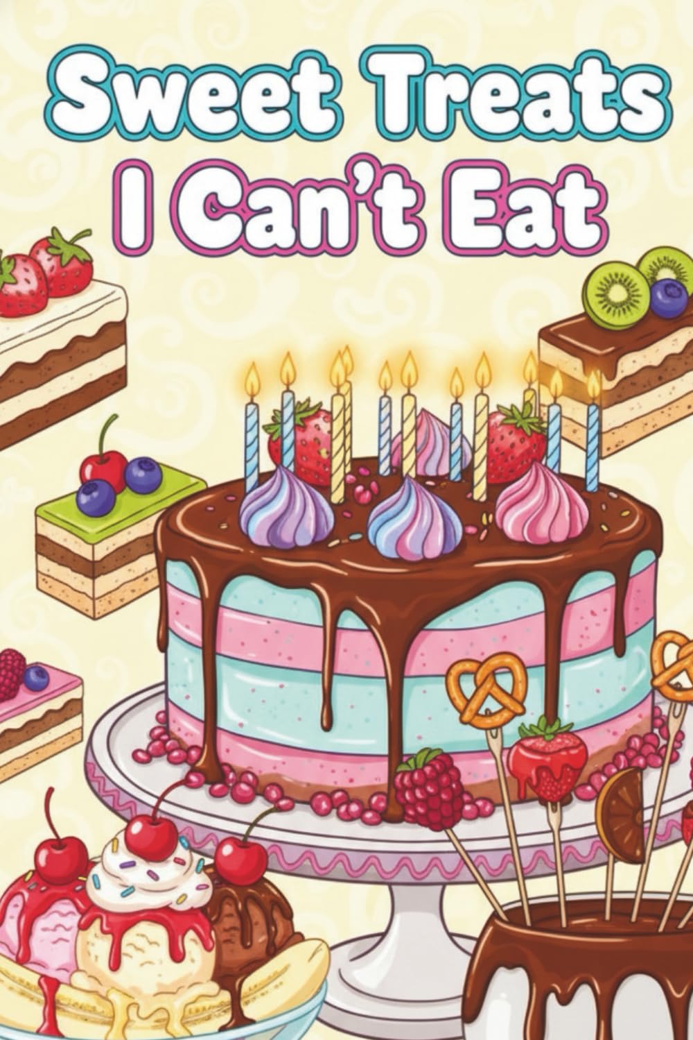 Sweet Treats I Can't Eat: A Delicious Coloring Book