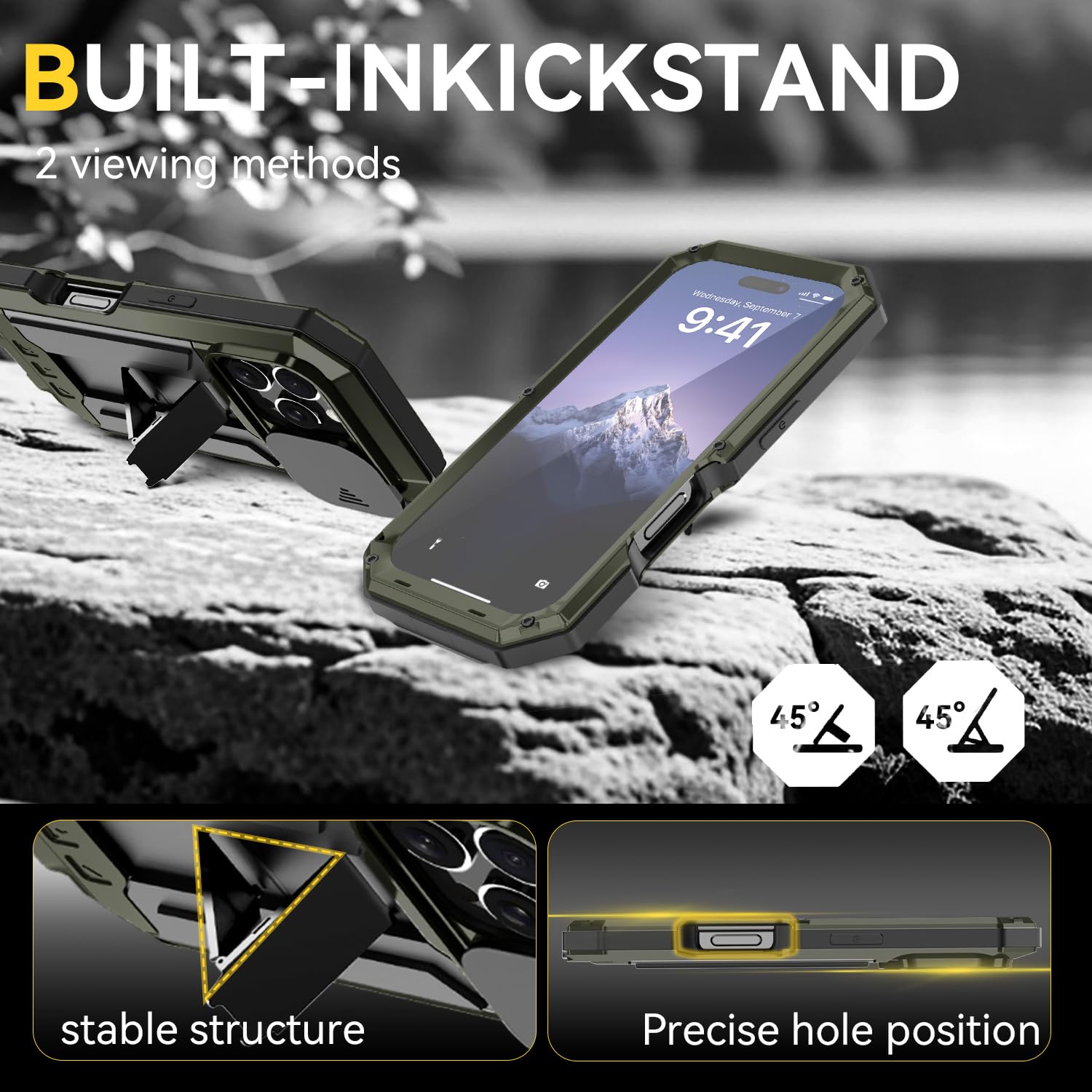 MIYIYQP Compatible for iPhone 16 Pro Max 5G Case - Image 4