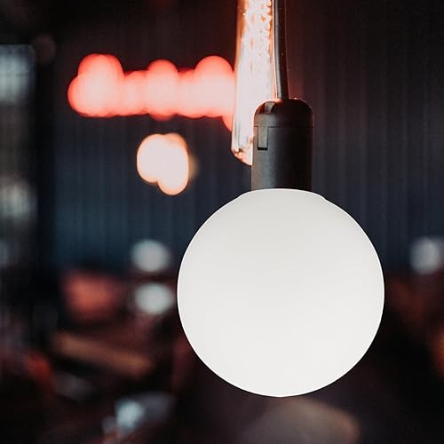 Miniatura 2 de Kichvoe Cubierta de bombilla de 7 pulgadas, pantalla de vidrio blanco de repuesto para accesorios de luz, cubierta de iluminación de globo de vidrio