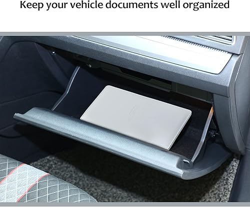 Miniatura 5 de Frienda 2 soportes para tarjetas de registro y seguro de automóvil, de piel sintética, organizador de documentos de licencia de vehículo para