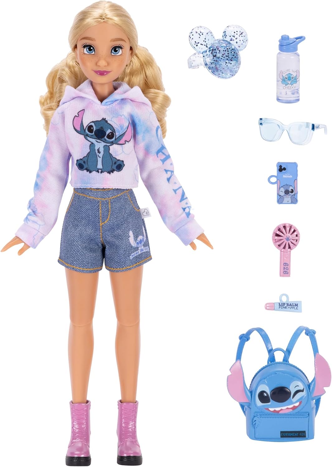 Disney ILY 4EVER Fashion Dolls Stitch Inspired 11.5" Tall with 13 Points of Articulation [Amazon Exclusive]