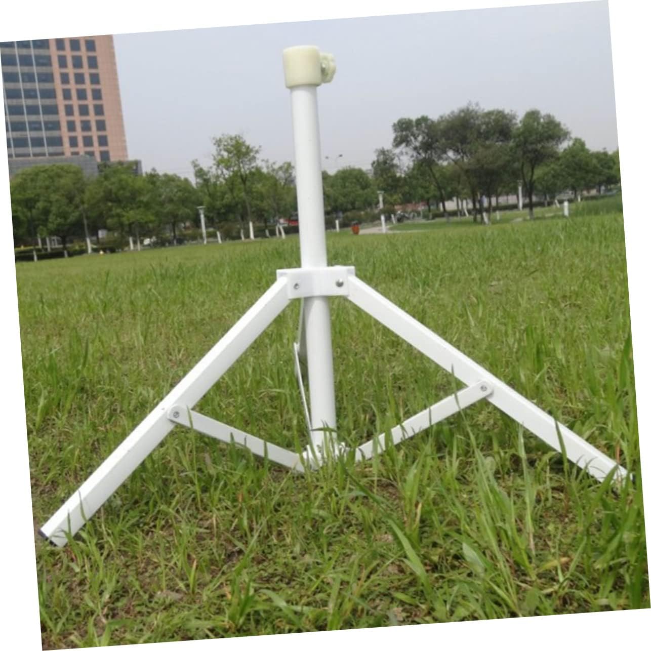 1PC Beach Umbrella Stand with Triangular Base Sturdy Fixing Bracket for Outdoor Use Prevents Umbrella from Blowing Away Lightweight and Easy to Install for Beach and Patio