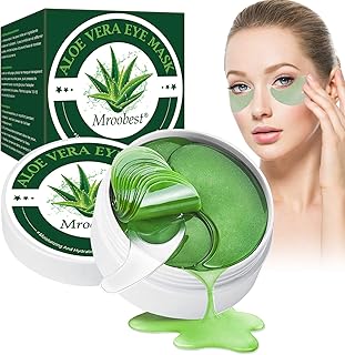 Under Eye Patches, Collagen Treatment Mask, Aloe Vera Masks, Anti Aging, For Brightens & Reducing Wrinkles, Dark Circles, Eye Bags and Puffiness - 30 Pairs