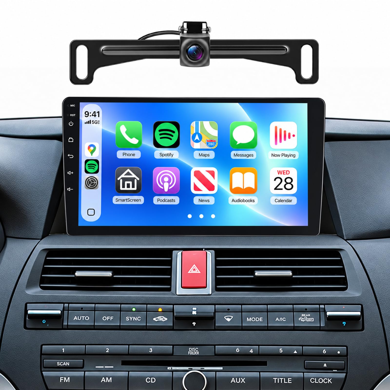 Car Radio for Honda Accord 8th 2008-2013 Wireless Carplay/Android Auto