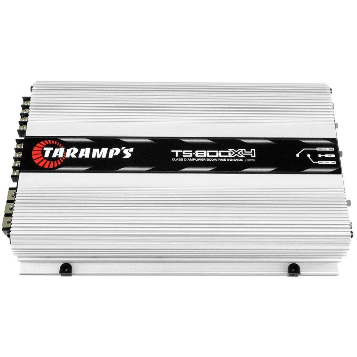 TARAMP'S TA-TS800x41OHM 4-Channels 800 Watts RMS Class D Power Amplifier