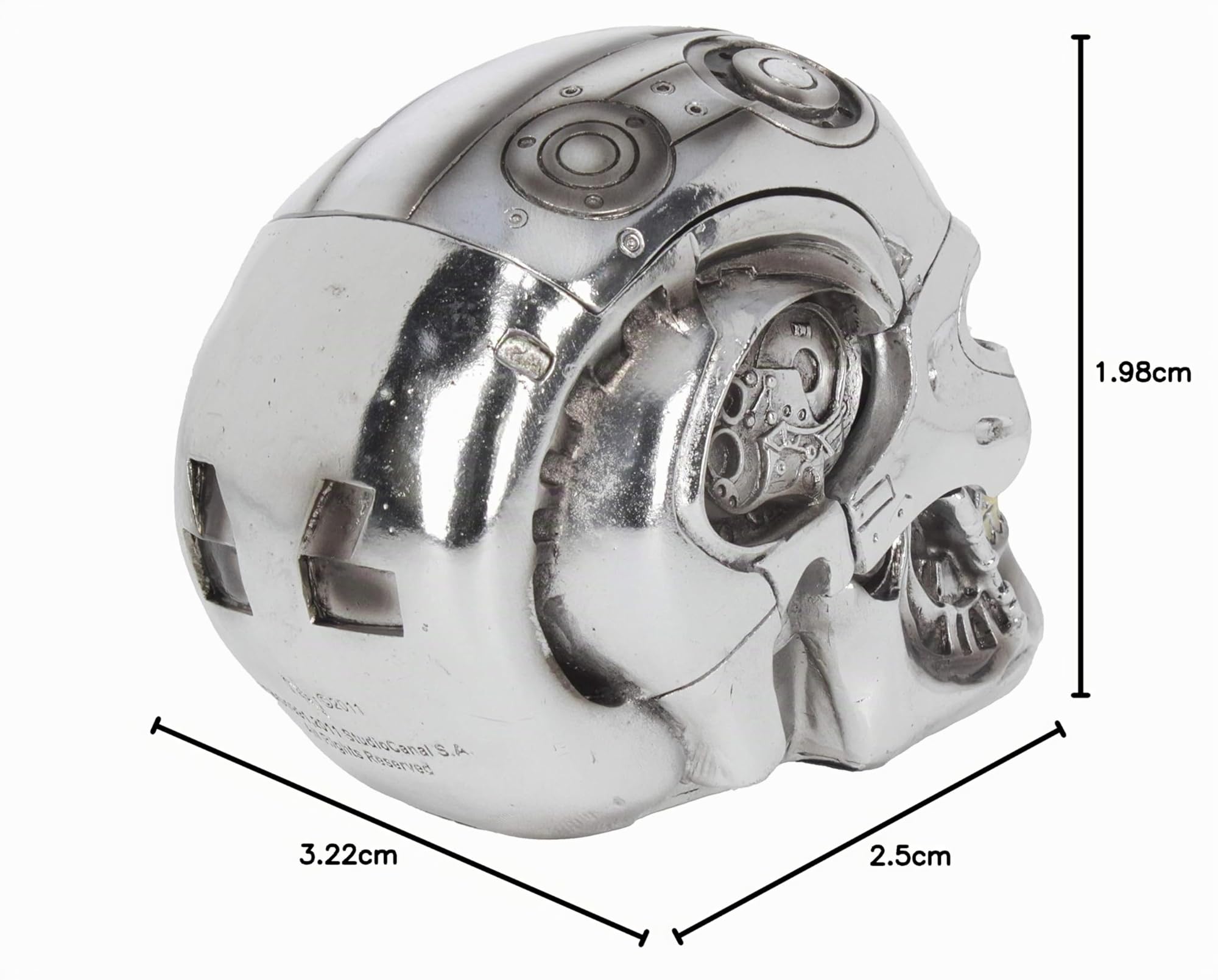 Nemesis Now T-Terminator Boîte en résine Argenté 18 cm Taille Unique