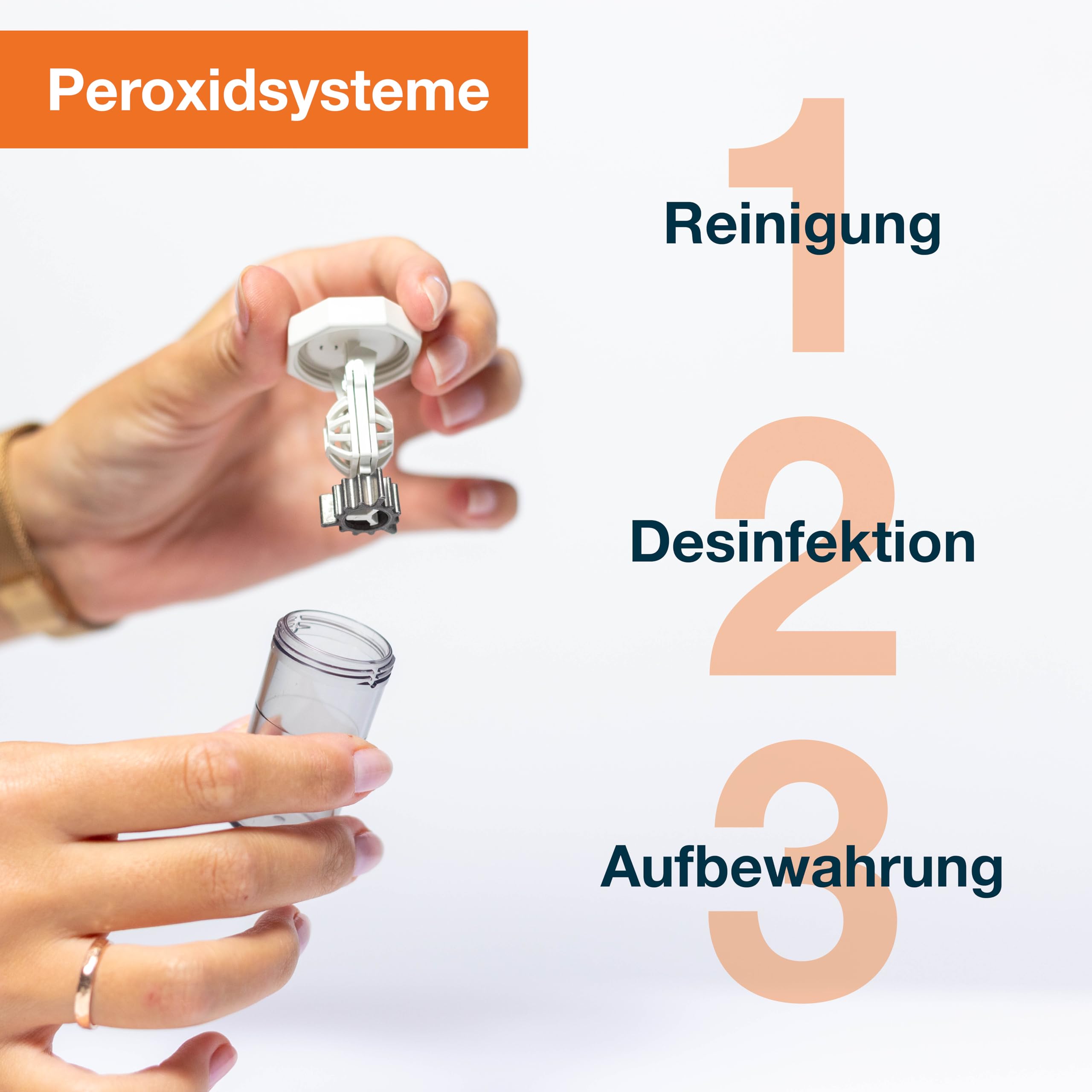 activ Peroxidlösung 3 x 360ml + 3 Behälter - für die schonende Reinigung weicher & formstabiler Kontaktlinsen - konservierungsmittelfrei (3x 360ml + 3 Behälter)