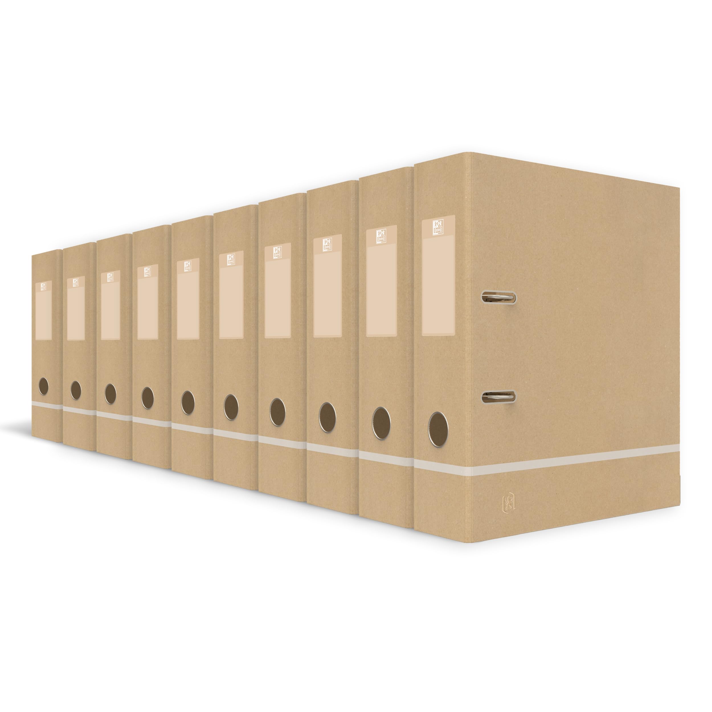 Oxford Ordner A4, gut für die Umwelt, in beige, 10 Stück, 400141471