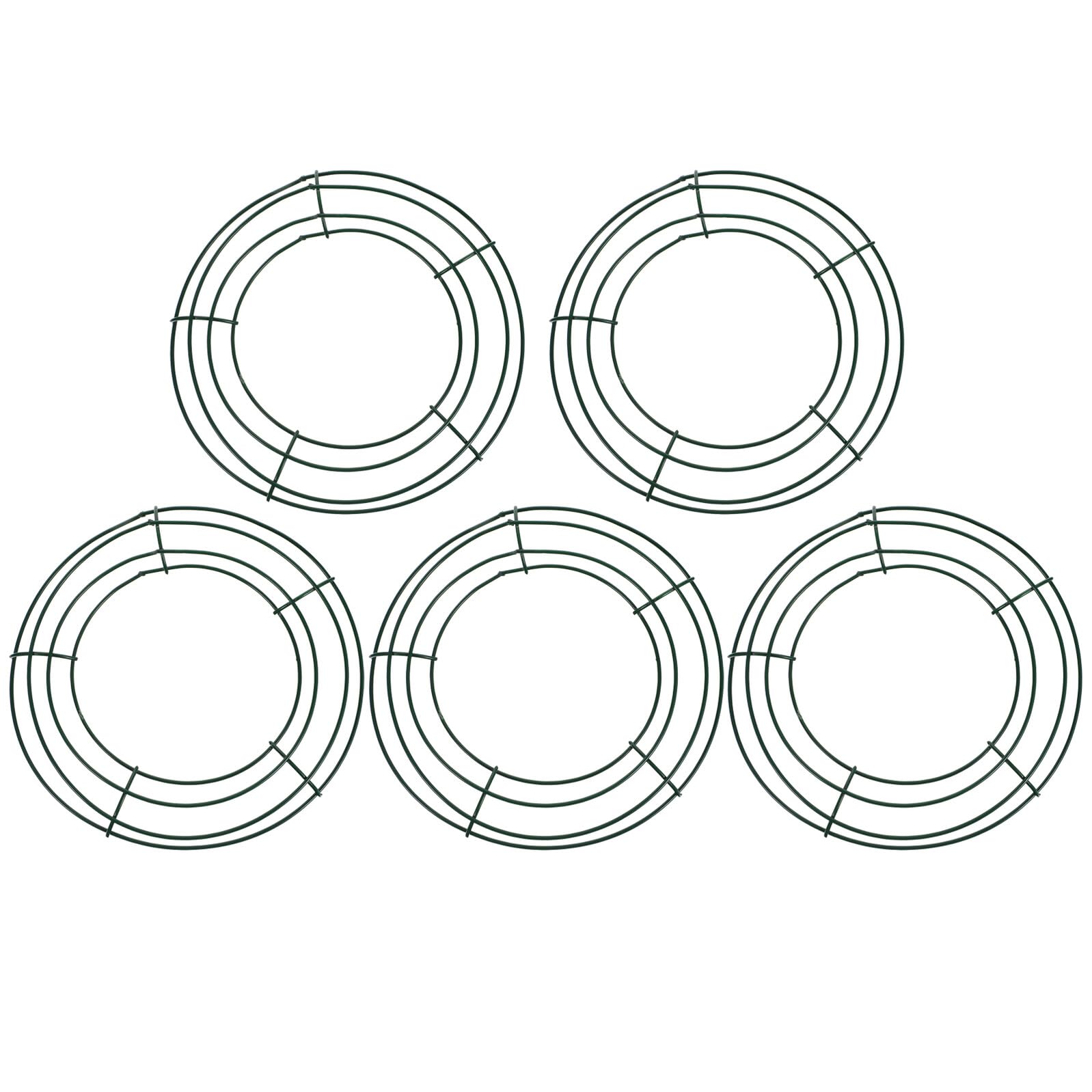 Aro redondo de metal Zerodeko: pack de 5 bases de alambre para guirnaldas y manualidades