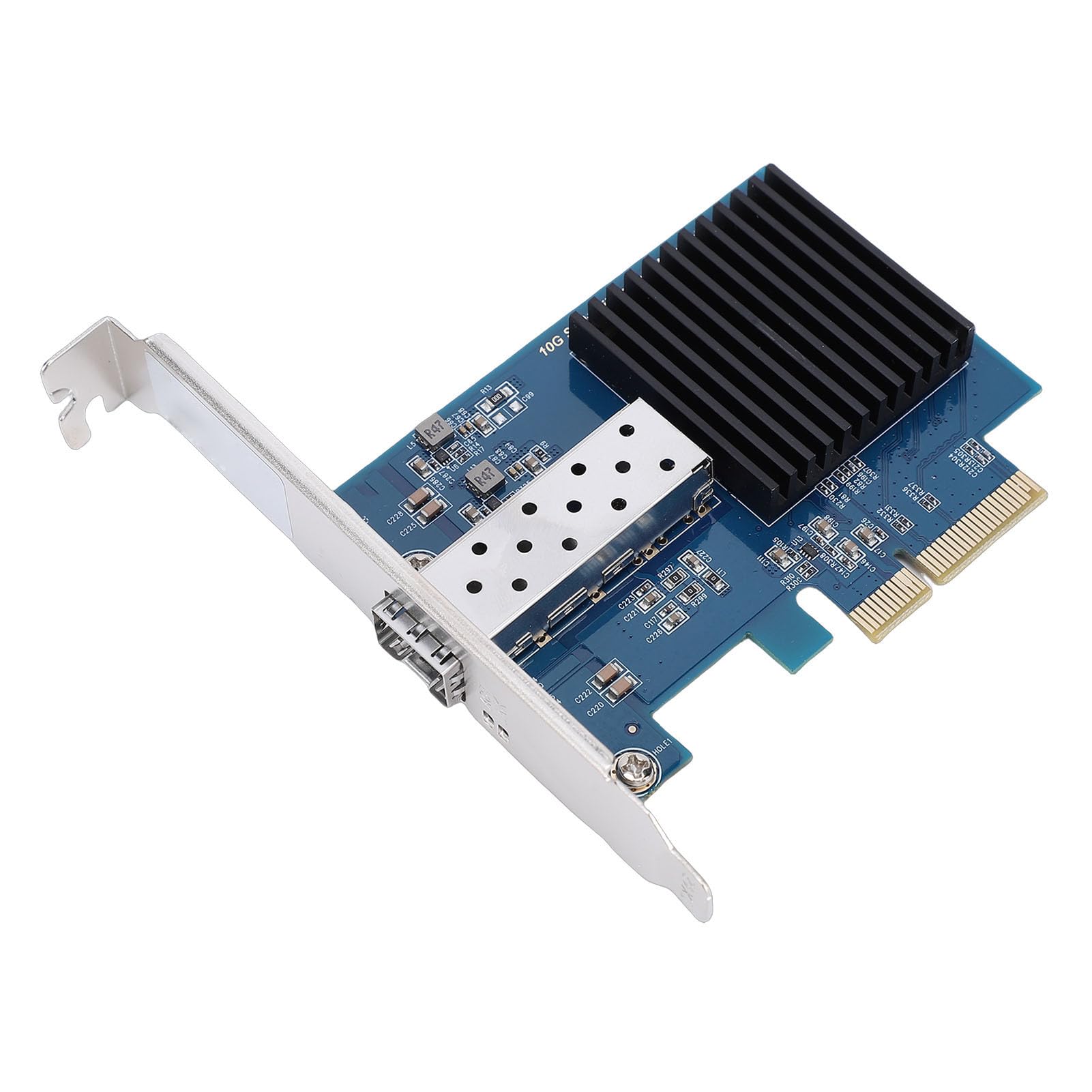 Fabater Carte Réseau PCIe 10G, Carte Ethernet PCIe avec Port SFP Unique, Cartes Ethernet Gigabit PCI Express pour Serveur Wins, PCI Express 3.0 2 Voies