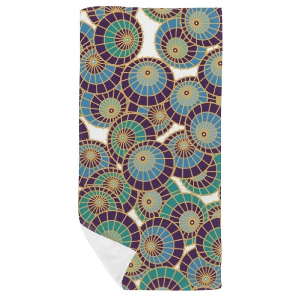 Japon serviette de bain Ukiyo-E douce et débarbouillette multicolor 35x70cm pour visage et mains
