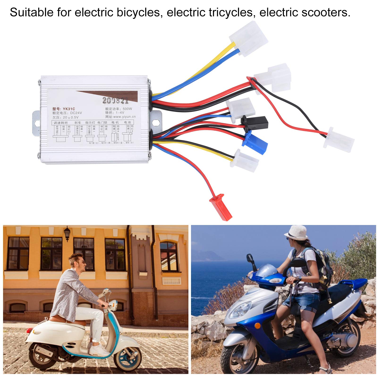 Gas elettrico per bicicletta per pollice Ebike -Throttle High, Medium, Low Speed, Avanti, Indietro (C