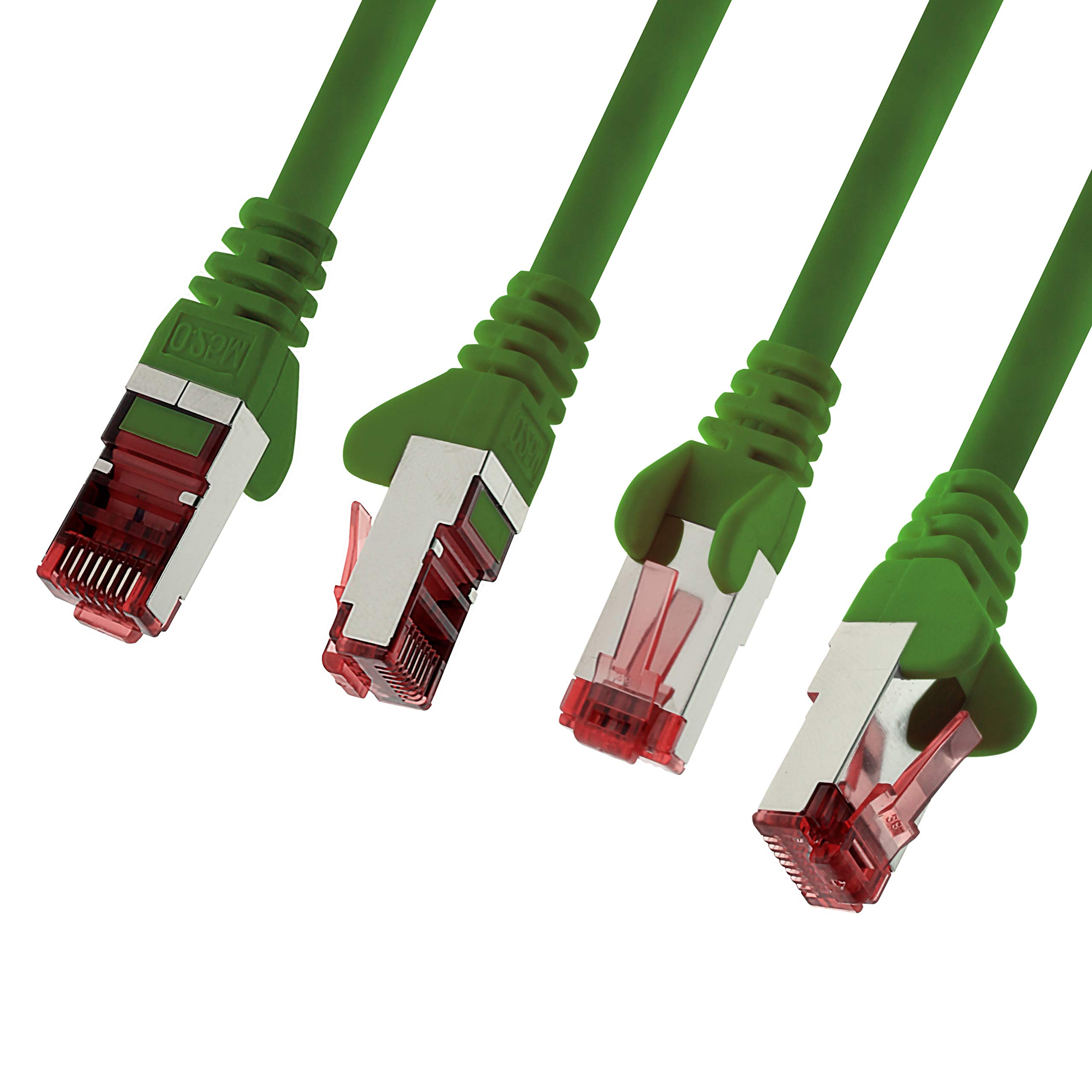 Kabel sieciowy Cat.6 2 m zielony - 5 x kabel Ethernetowy Lankabel Cat6 Lan kabel sieciowy Sftp Pimf kabel krosowy 1000 Mbit s