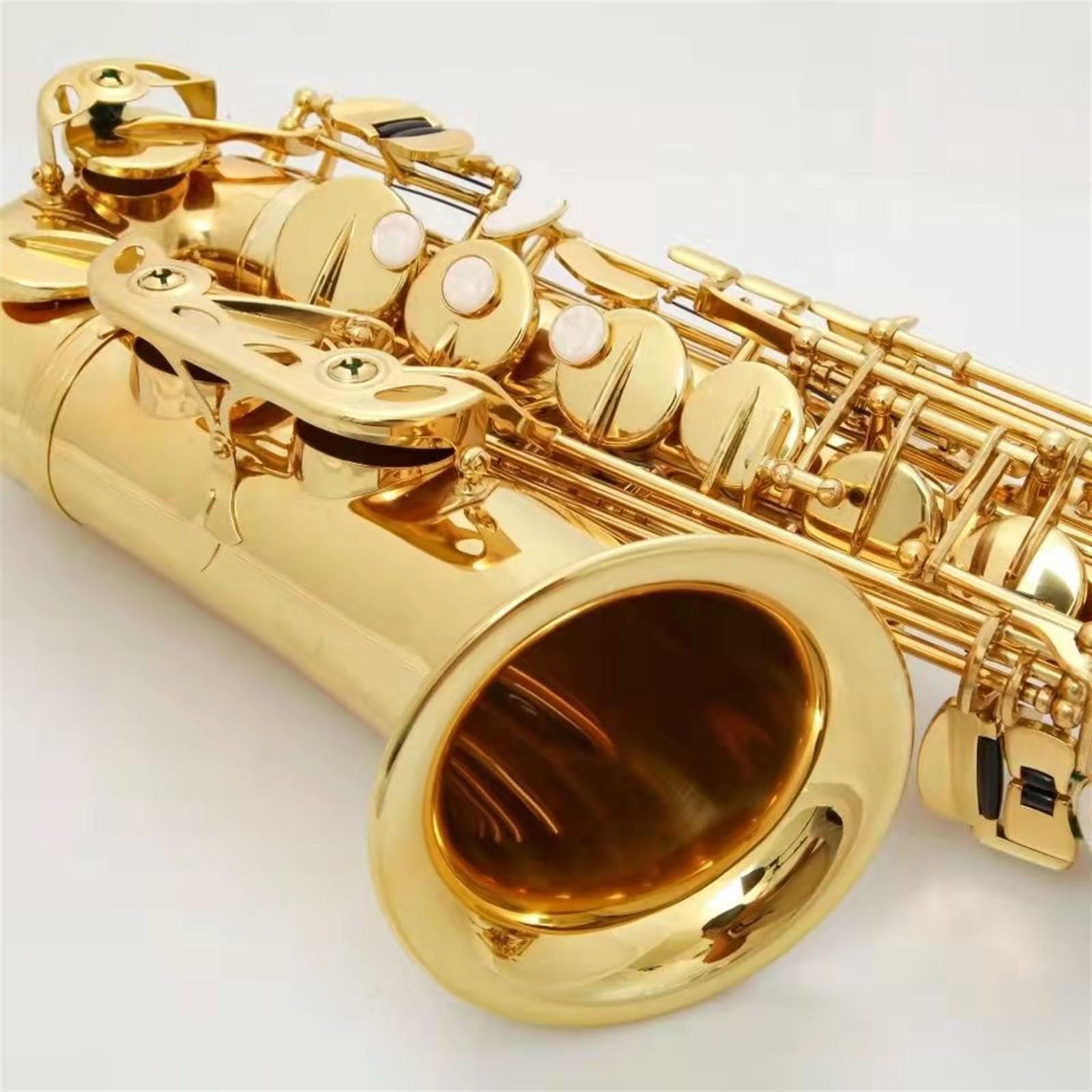 Amazon | Golden Eb アルトサックス電気泳動ゴールドプロセスサックス