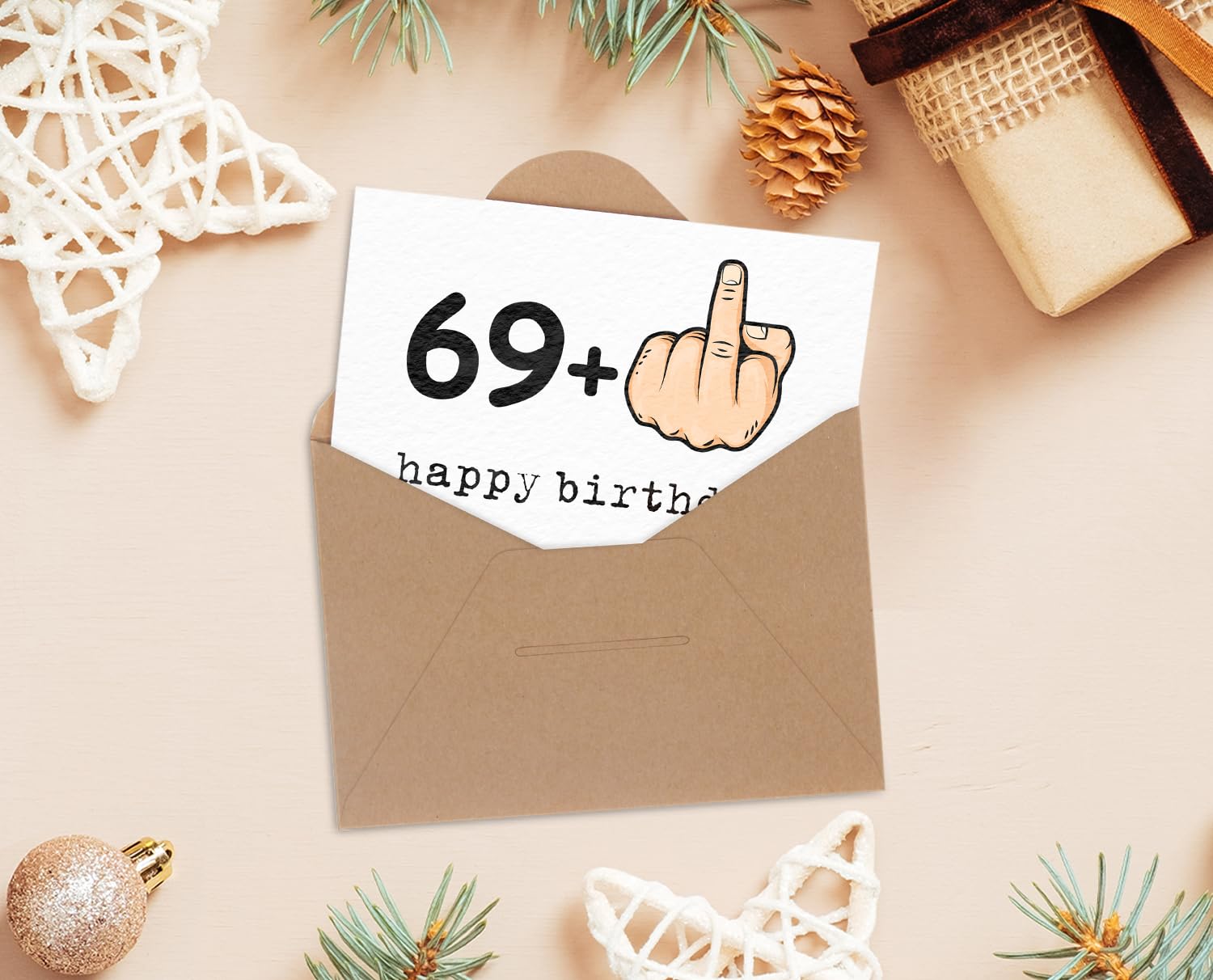 Biglietto Divertente Uomo Biglietto Di Compleanno 60 Anni Divertente - Doppia Faccia Con Busta Rigida Biglietto Auguri Divertente - Foto 2