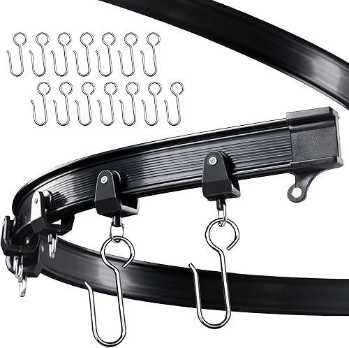 UrbanRed Riel de cortina de techo flexible, divisor de habitaciones, barra de cortina, riel de techo, cortina divisora de pared, montaje en techo,