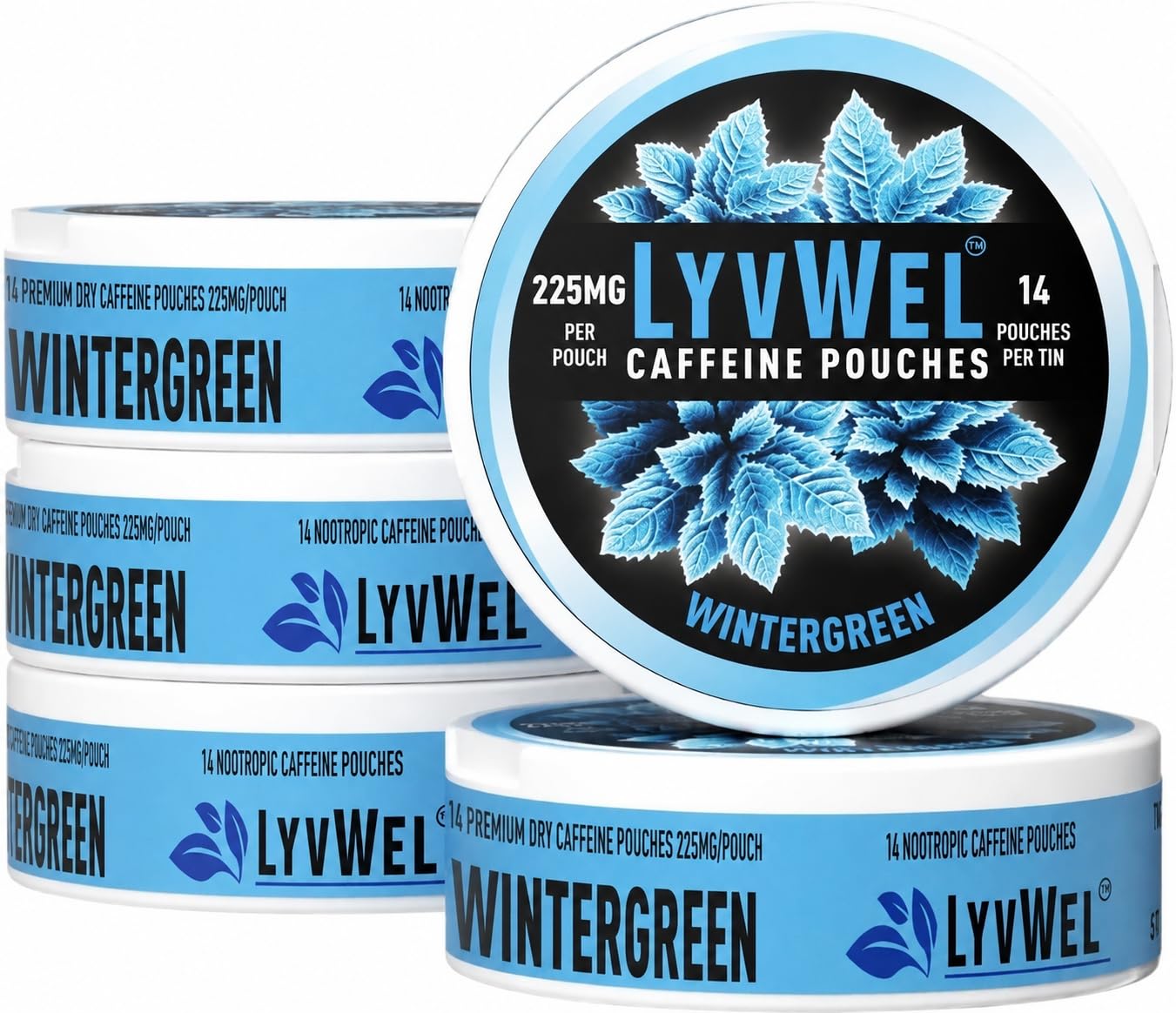 Amazon.com: LyvWel 225mg Caffeine Pouches, Guarana-Powered Energy