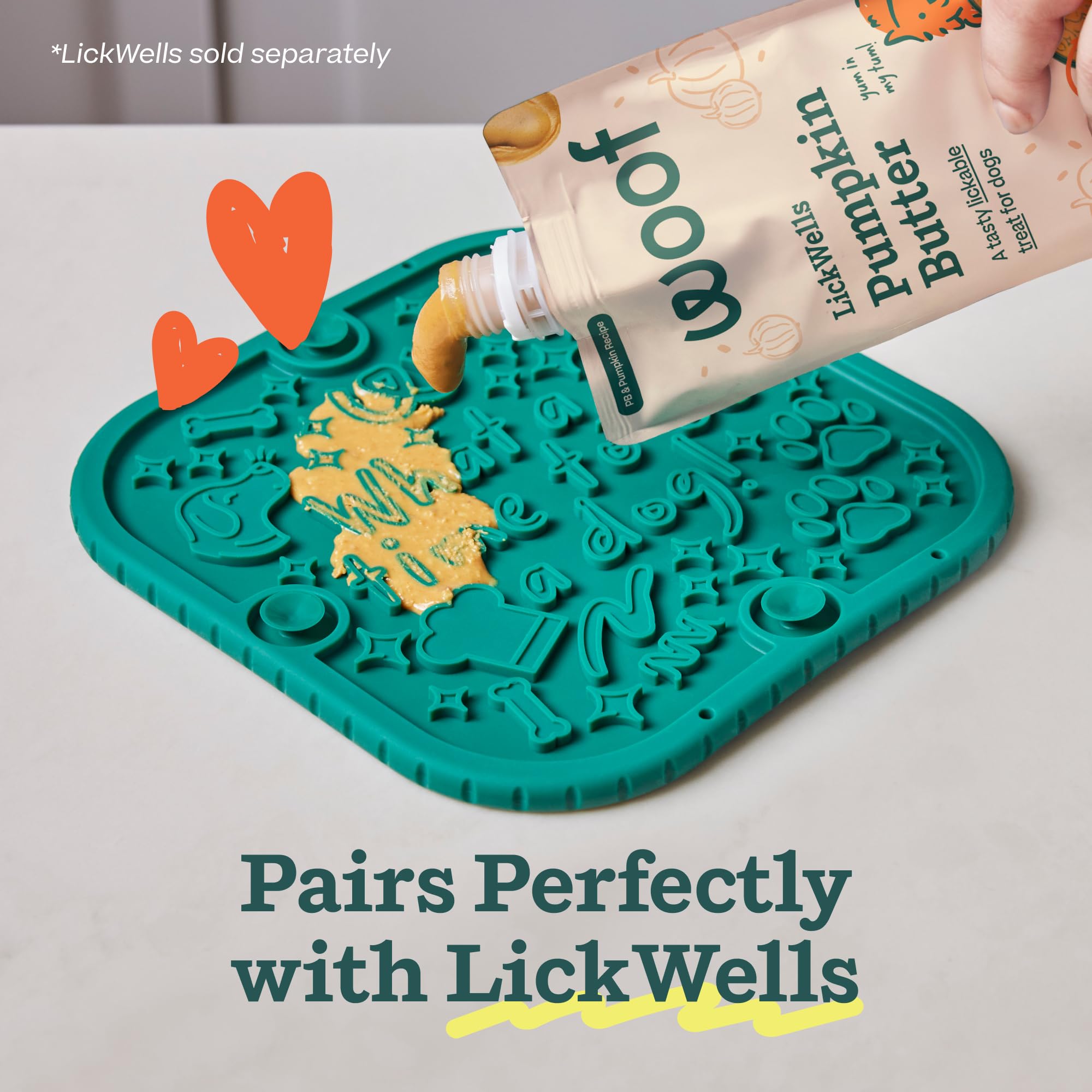 Amazon.com: WOOF FlipMat Mini- Easy-to-Clean Lick Mat for Small