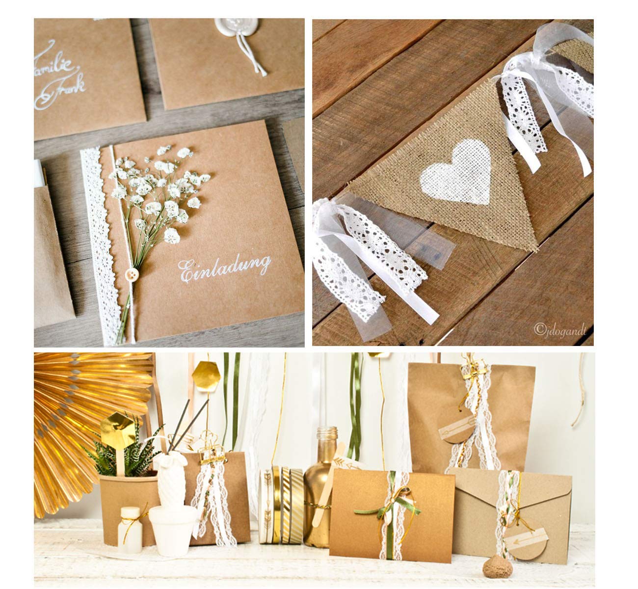 Acquista Circa 50 pezzi di etichette di carta Kraft fai da te fatte a mano / grazie artigianato multi stile cartellino con etichette in corda confezioni regalo bomboniere in Italia a partire