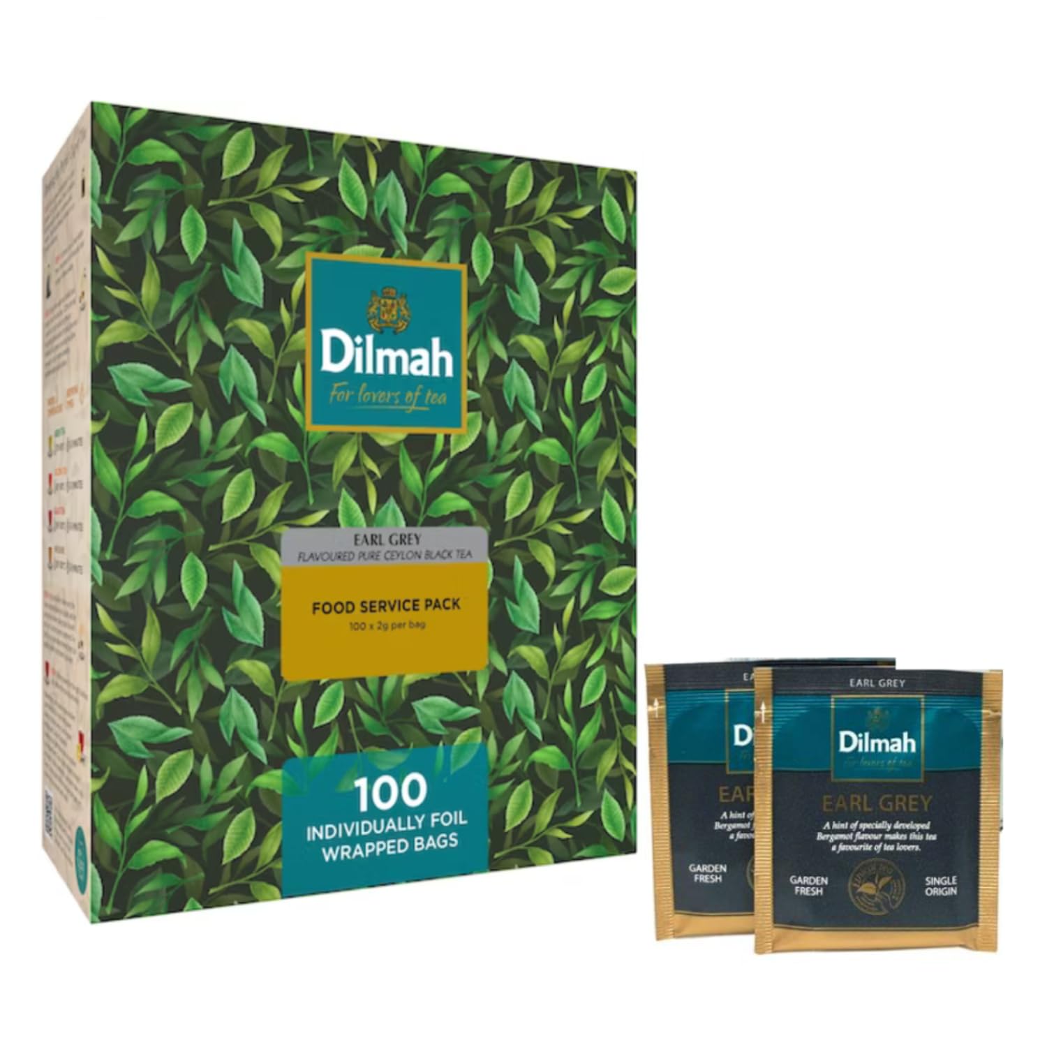 Dilmah® | Wyśmienita czarna herbata Earl Grey | Mocna i aromatyczna czarna herbata bergamotowa - 100 torebek herbaty (200 gr) | Herbata Earl Grey Ho.Re.Ca.