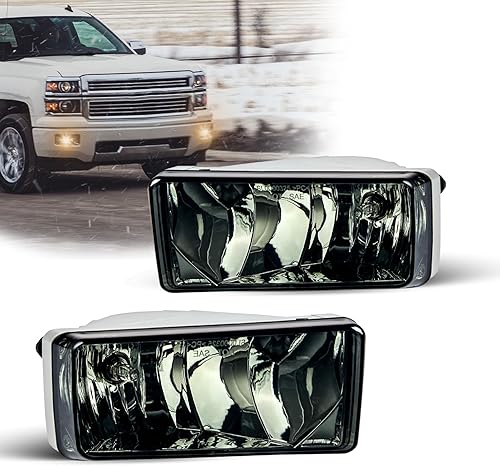 Conjunto de luces antiniebla para 2007 2008 2009 2010 2011 2012 2013 2014 2015 Chevy Silverado Kit de reemplazo para 2007-2013 Avalanche, 2015-2020