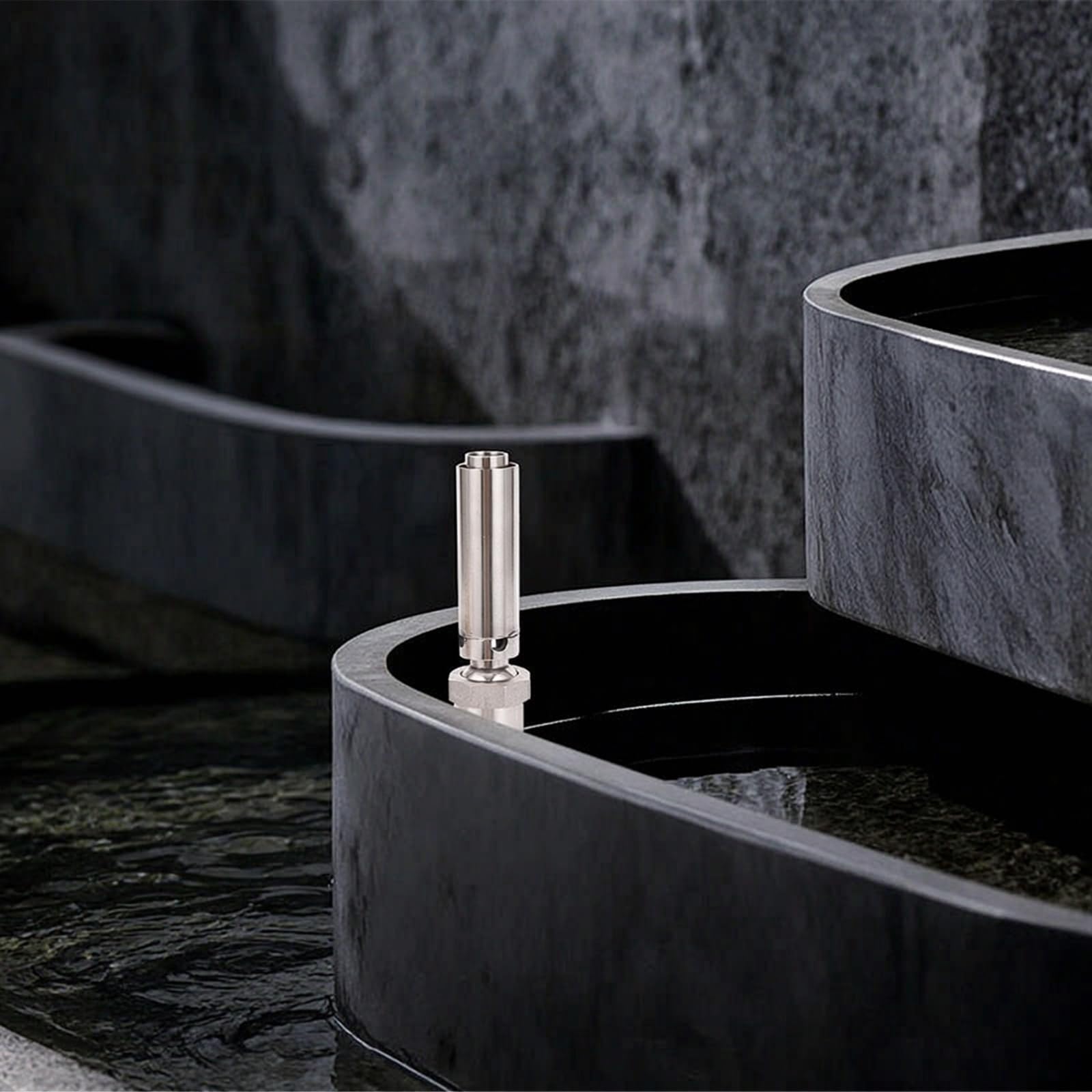 perfk de Fuente de Cobre Aireadora para Fuente Difusor de Agua Latón con Acabado Liso Instalación Rápida con Conexión Roscada Adecuada para Estanques, 1.5 Pulgadas DN40, Latón