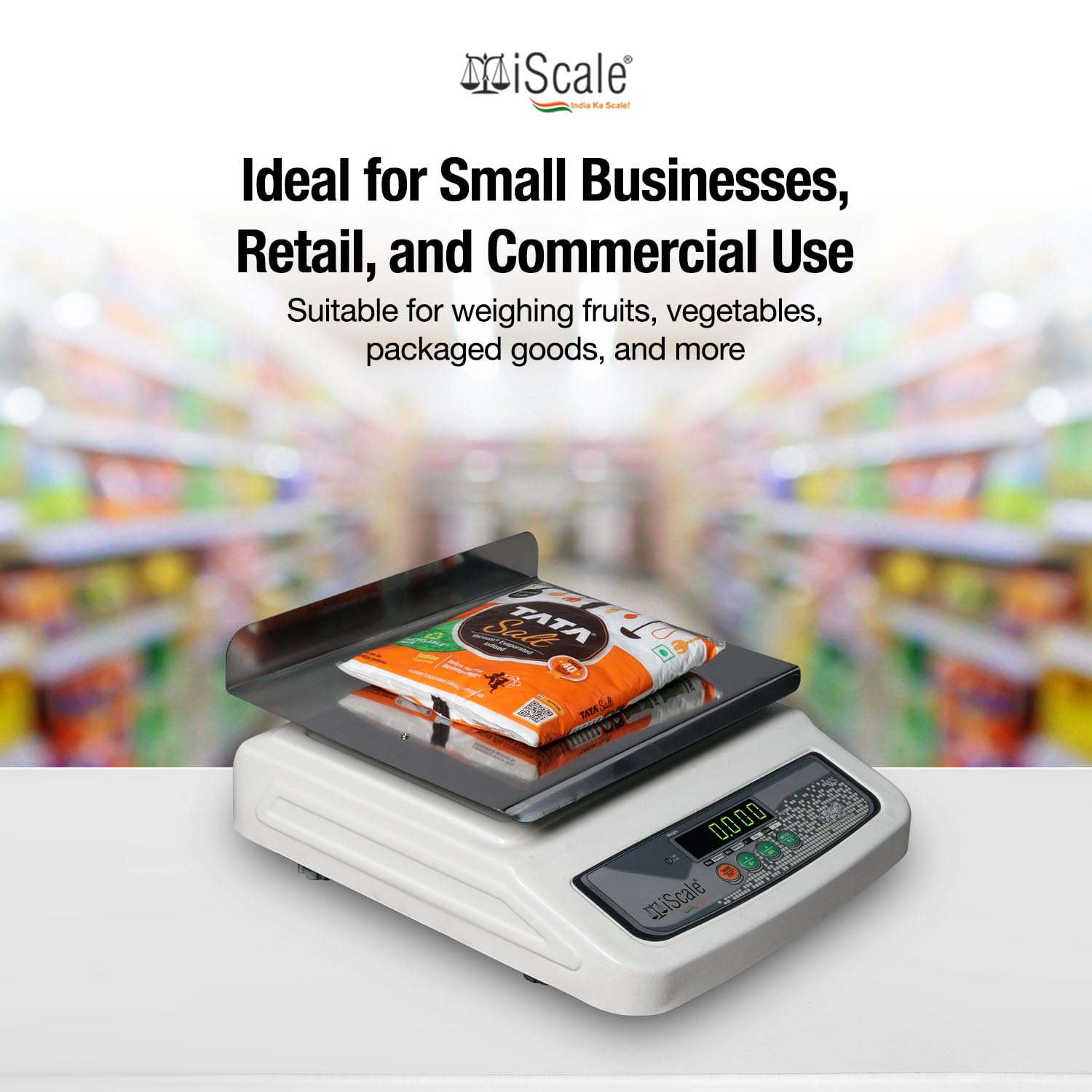 iScale i-06L Commercial Scale - 30kg x 1g -7