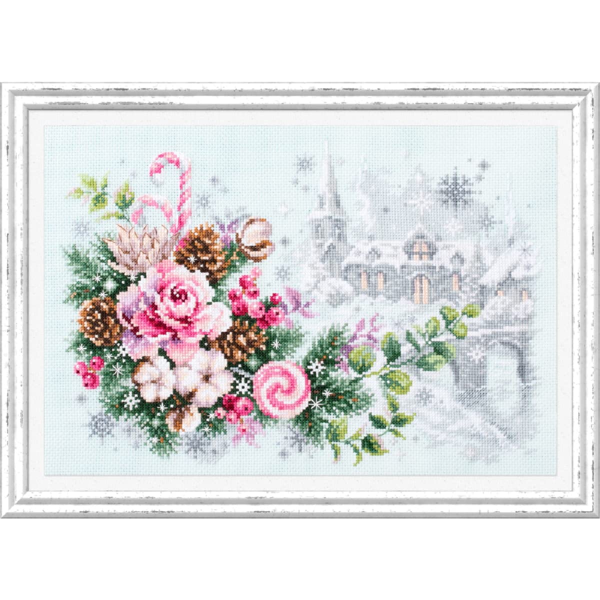 Kit De Point De Croix Avec Cadre Décoratif - Ange - Rico Design | Les