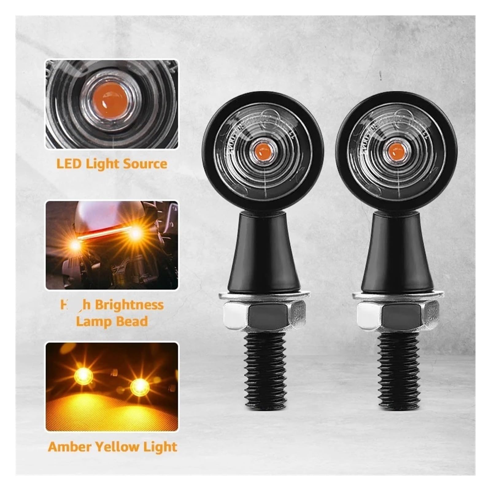 Indicadores de Moto LED señal Giro Motocicleta para Giro luz señal