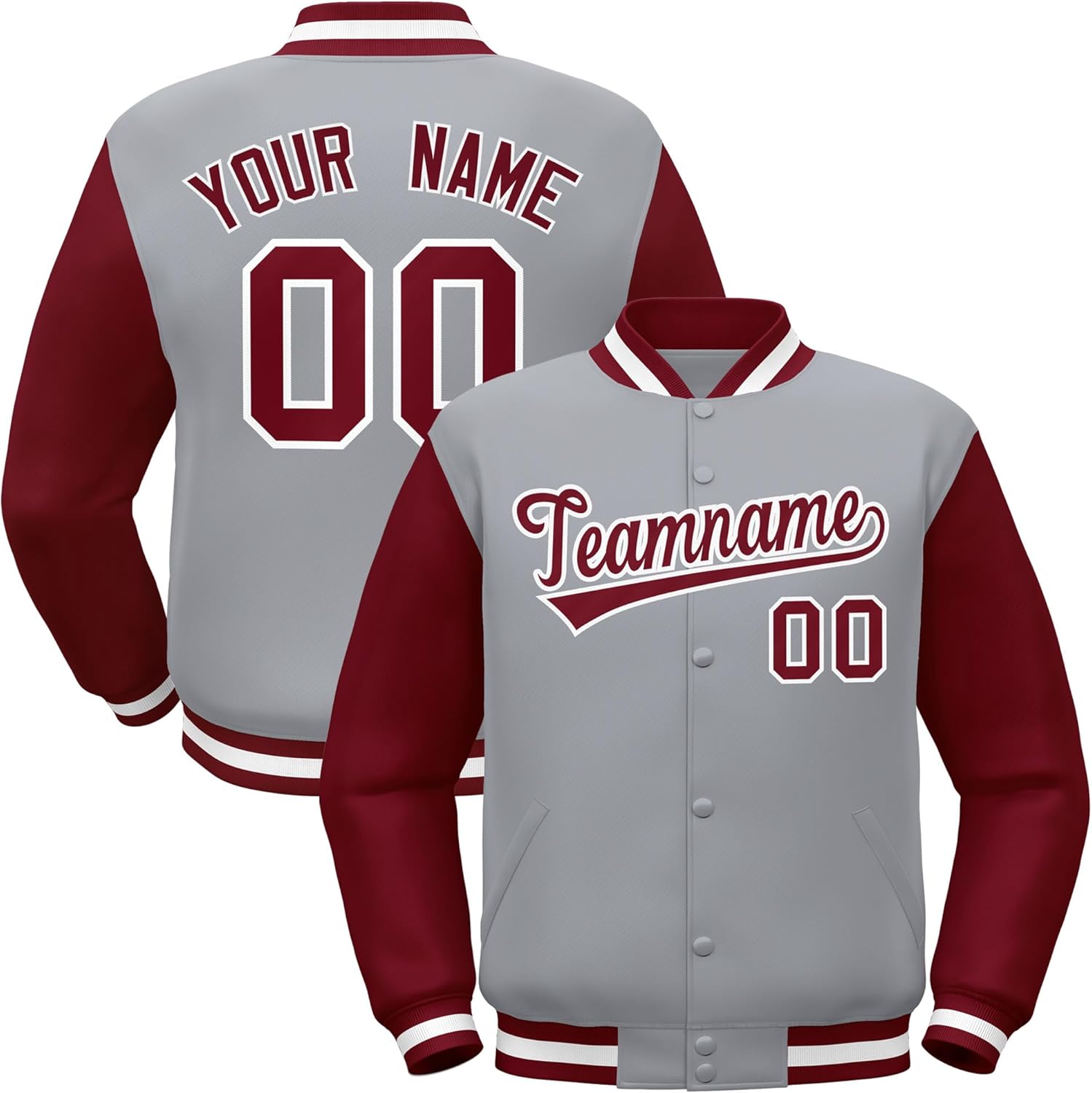 Freecustom Custom Men Women Youth Fashion Varsity Jacket Letterman Baseball Coat Personalized Stitched Name Number Logo
