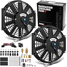 DNA Motoring Dual 10-Inch High-Performance Slim Electric Radiator Fan Kit