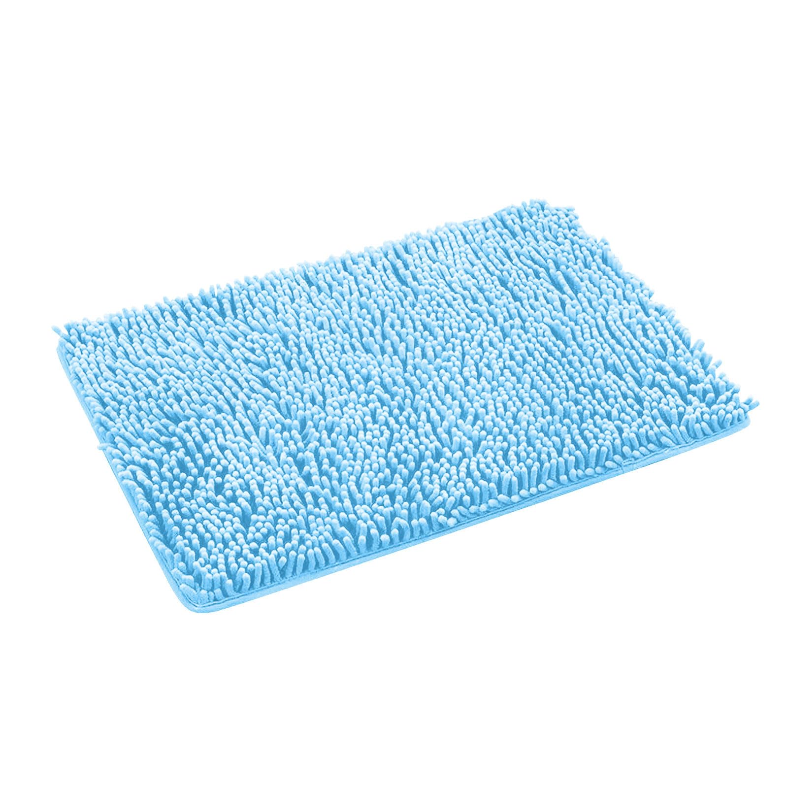 Bathroom Rugs 2024 New 27x18 Inch Washable Extra Soft Microfiber Absorbent Non-Slip Shaggy Thick Cute Bath Mat Plush