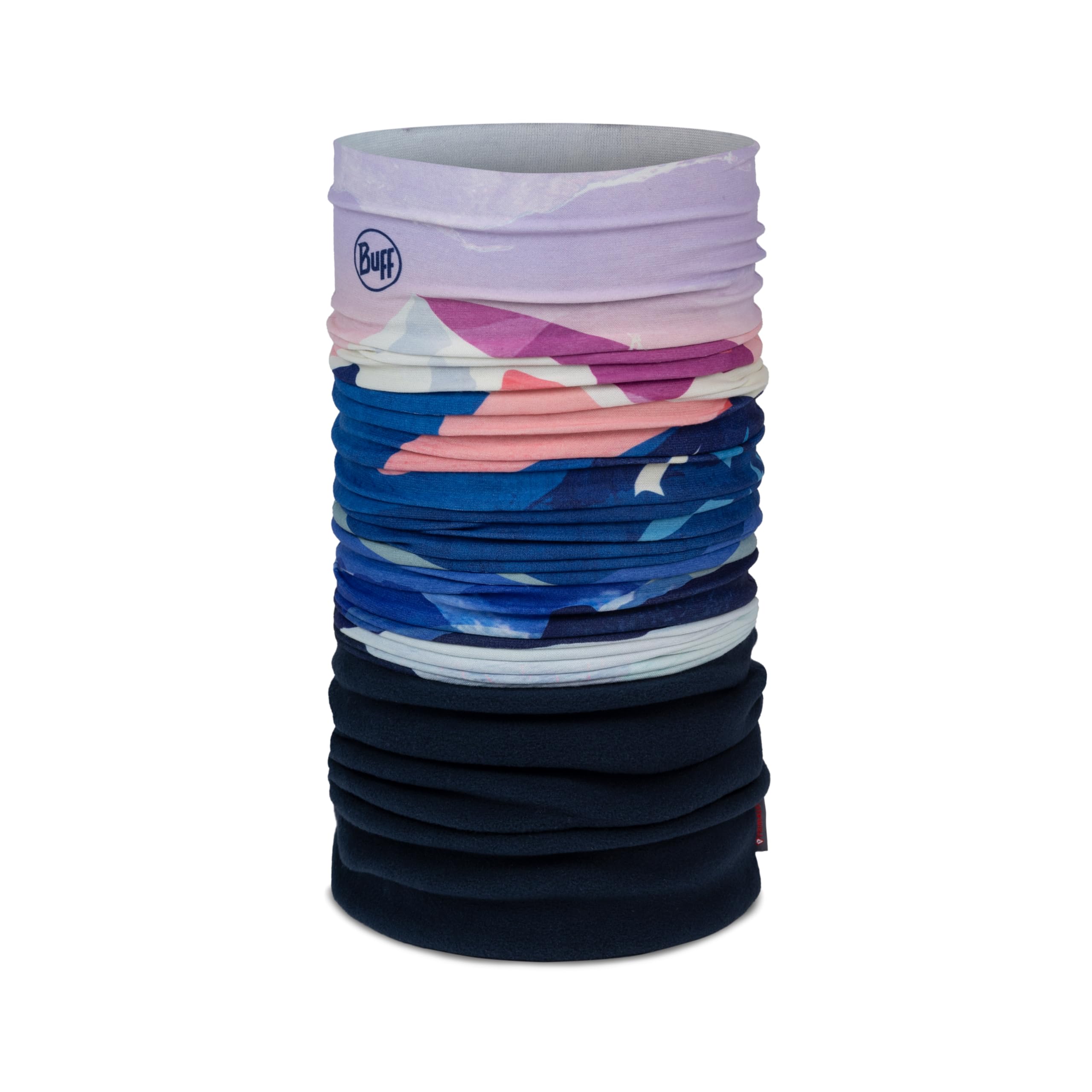 Therapy Fleece Shawl 130 x 40cm Navy/Orange - Bucas