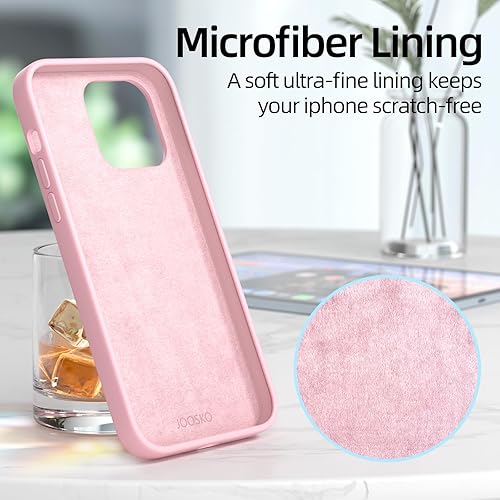 Miniatura 6 de JOOSKO Funda para iPhone 13 Pro Max, funda de silicona líquida, protección de cuerpo completo de grado militar contra caídas microfibra resistente a