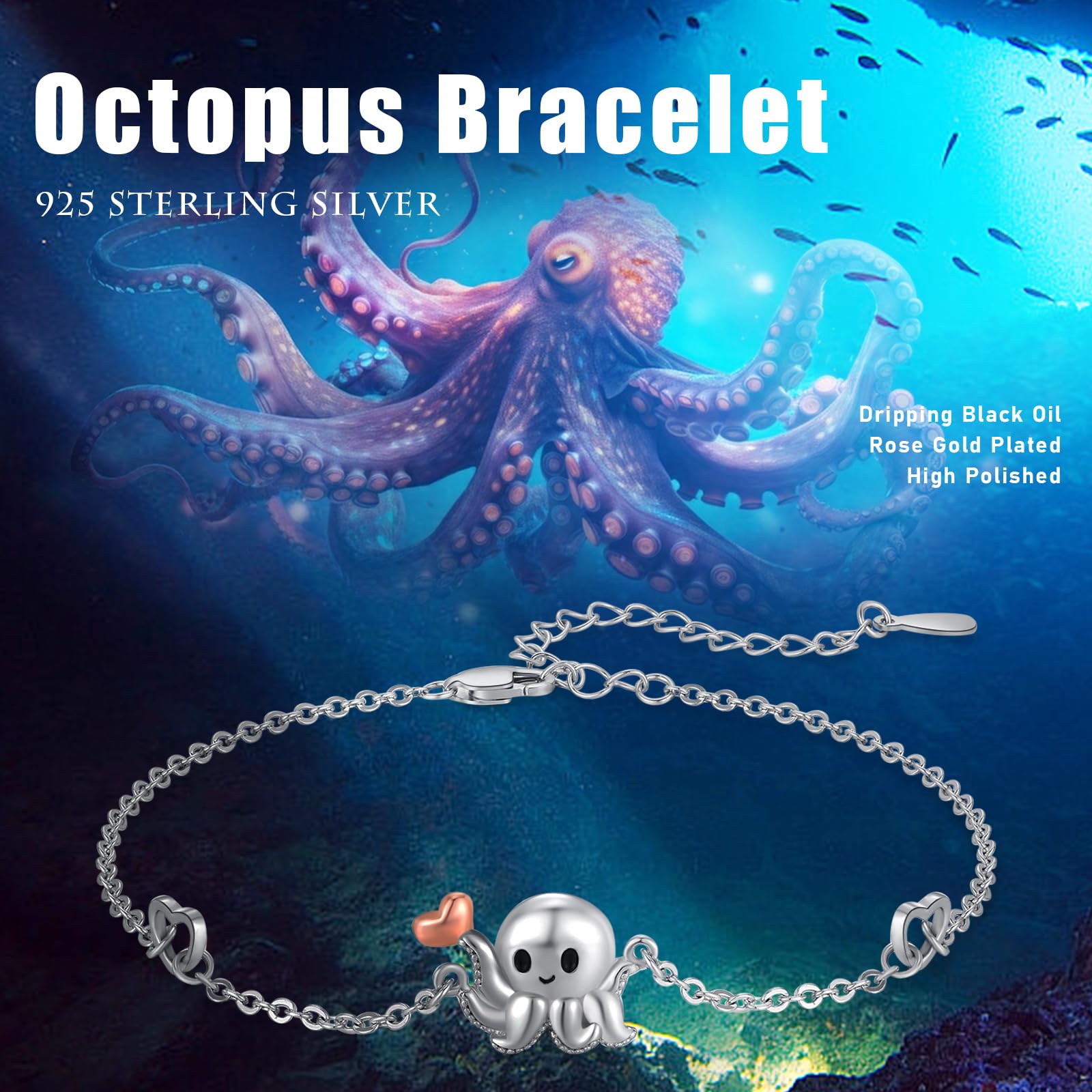 REDSUN Pulsera para mujer de plata de ley 925, alas de ángel/árbol de la vida/margaritas/delfines/gatos/corazón/mariposa/nudo celta, pulsera ajustable de 7 + 2 pulgadas para niñas, novia, esposa,