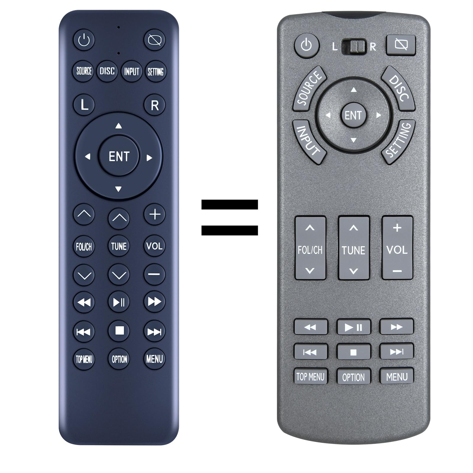 PZL Replacement Remote Control for Lexus LX570 2015-2019 Rear Seat DVD Entertainment 86170-60090