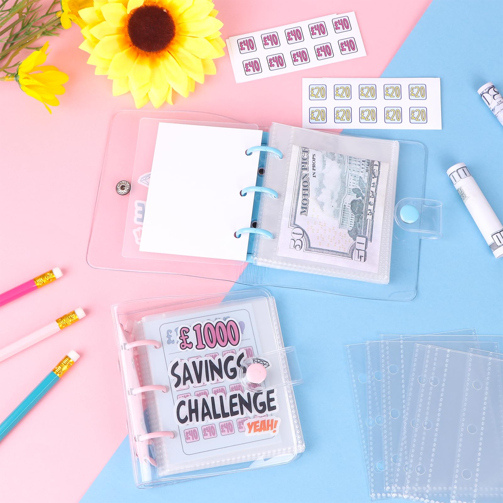 2Pcs Mini Money Savings Challenge Binder - Image 4