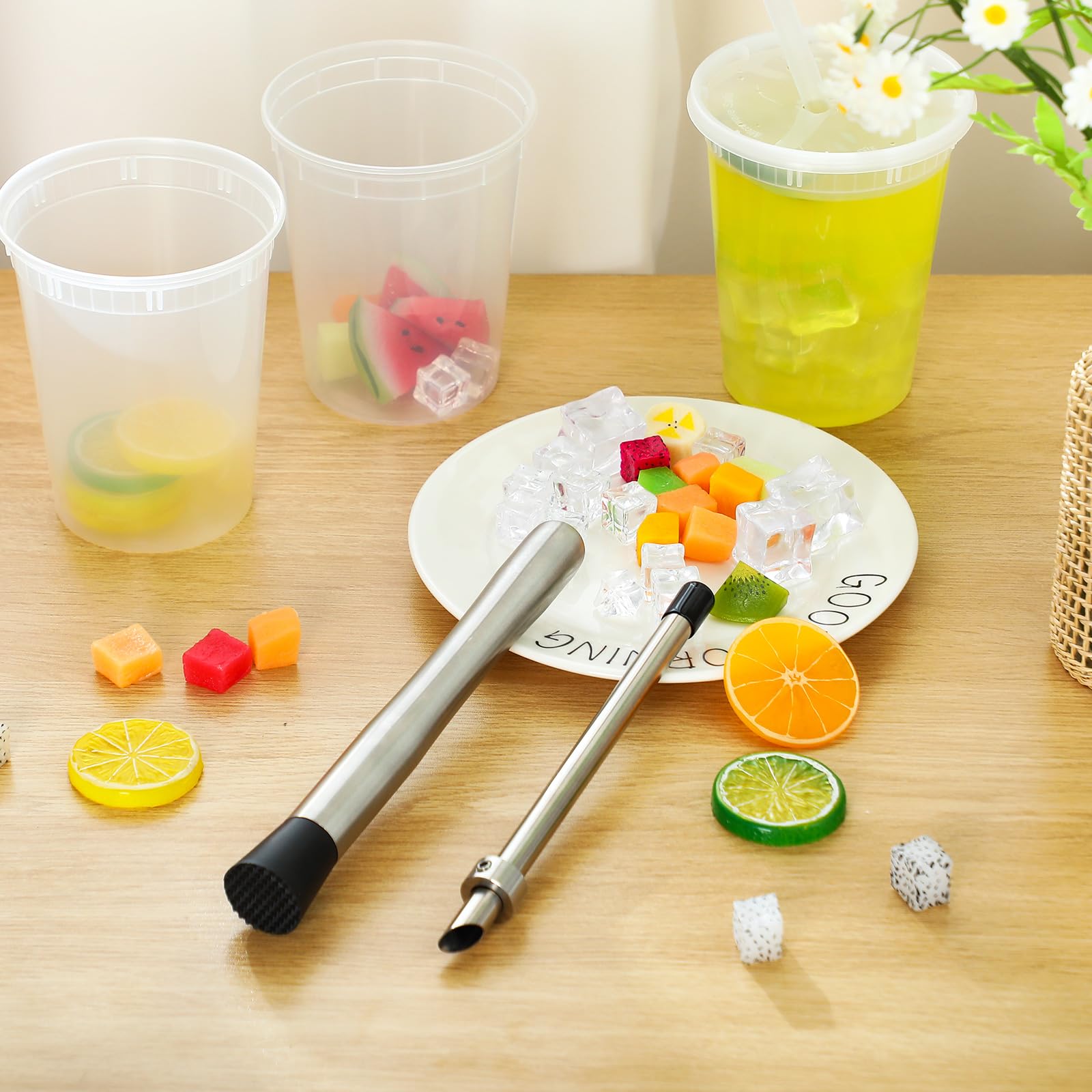 Honeydak Muddler Set - 5 Piece Lemonade Tools -5