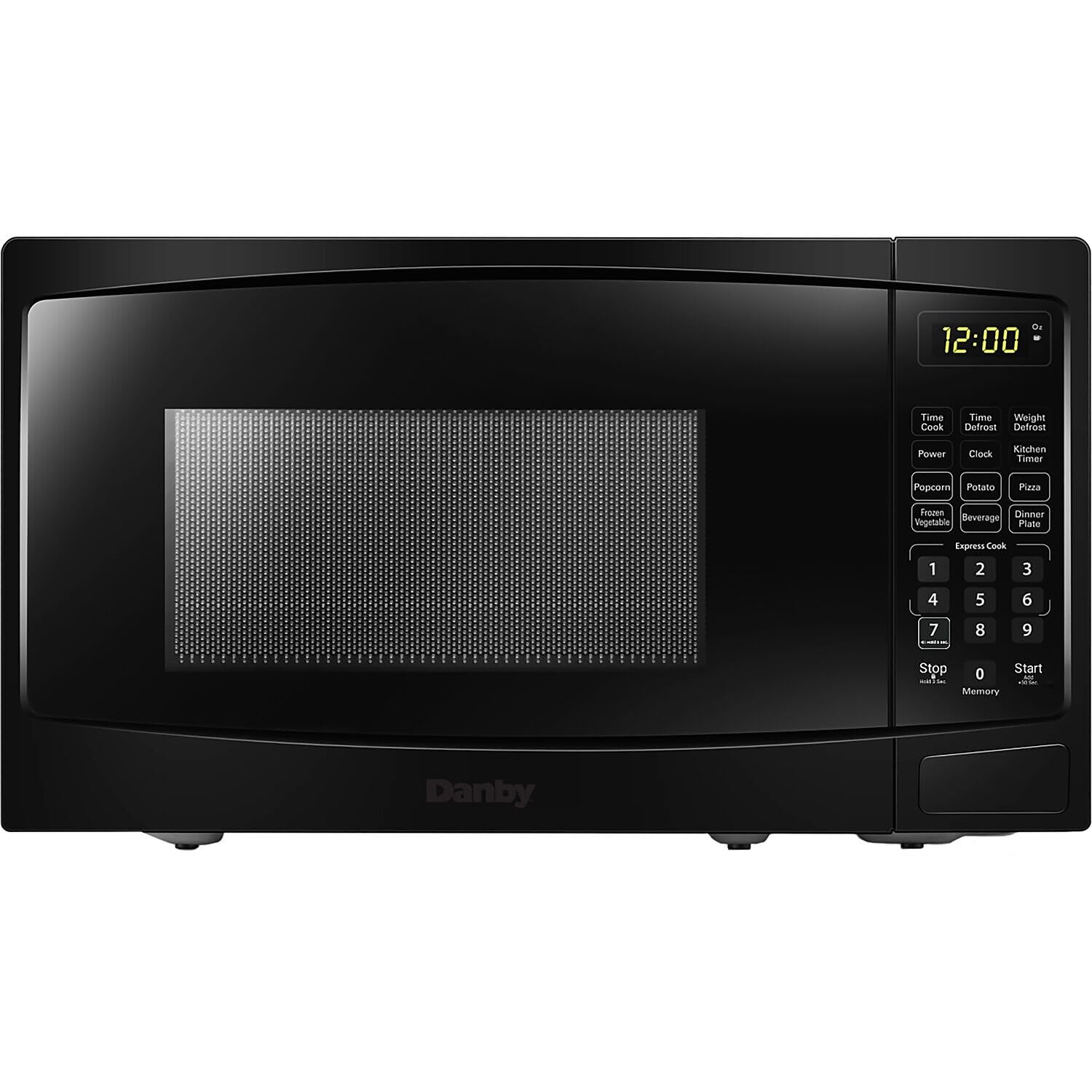 Danby DBMW0920BBB 0 9 cu ft Countertop Microwave in Black 6 Convenient Auto Cook Options Popcorn Potato Pizza