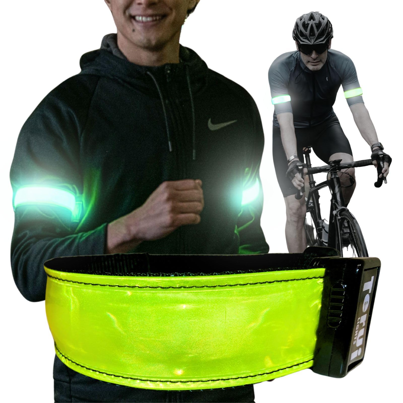 Amazon.co.jp: TERUI Lights 反射板 ランニング ライト 充電式 大型