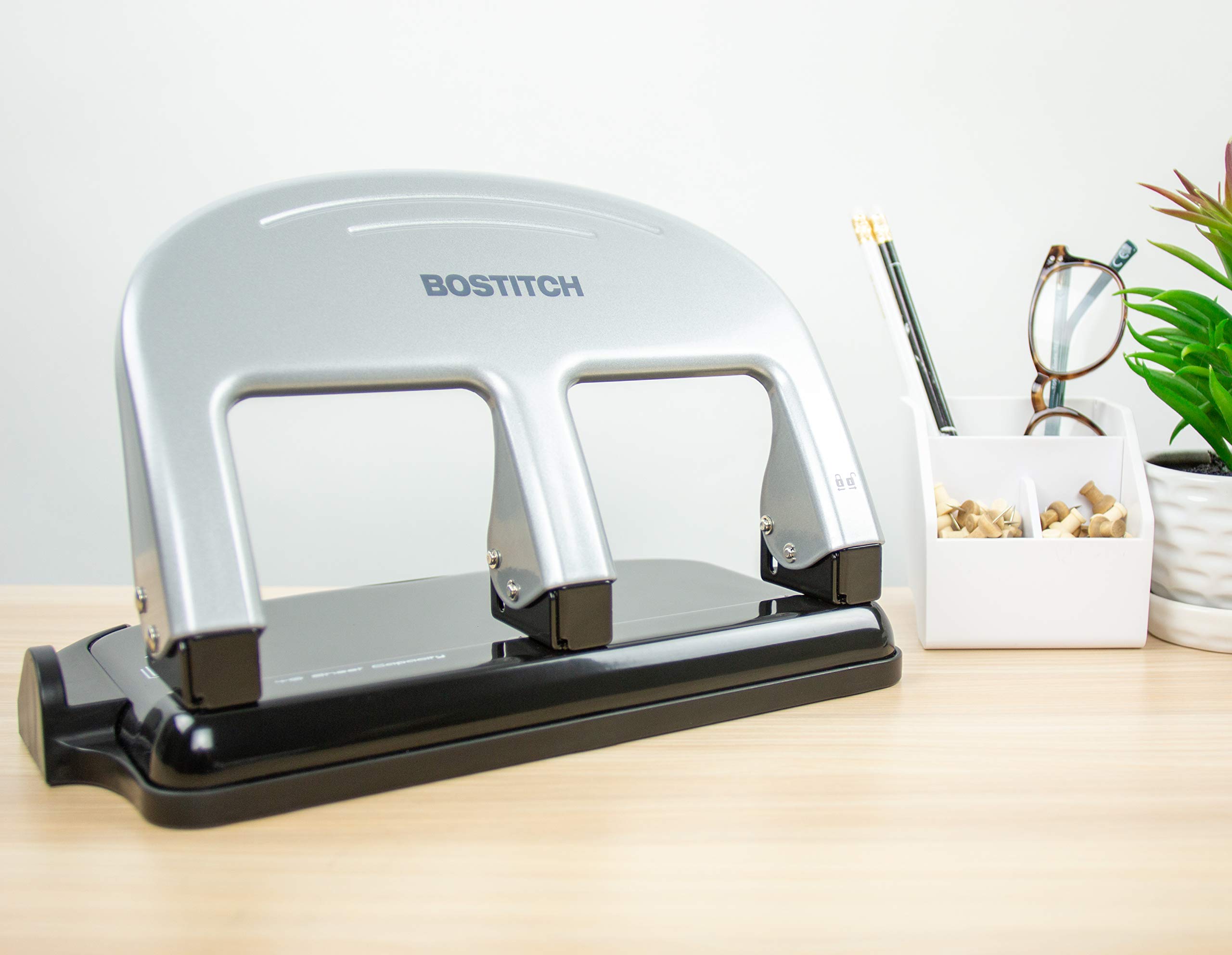Bostitch Office PaperPro inPRESS 40 dziurkacz 3-otworowy, 40 arkuszy, srebrny (2240)