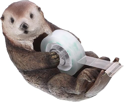 EXCEART Dispensadores de cinta de nutria, dispensador de cinta de escritorio de animales, soportes de cinta de dibujos animados, dispensador de