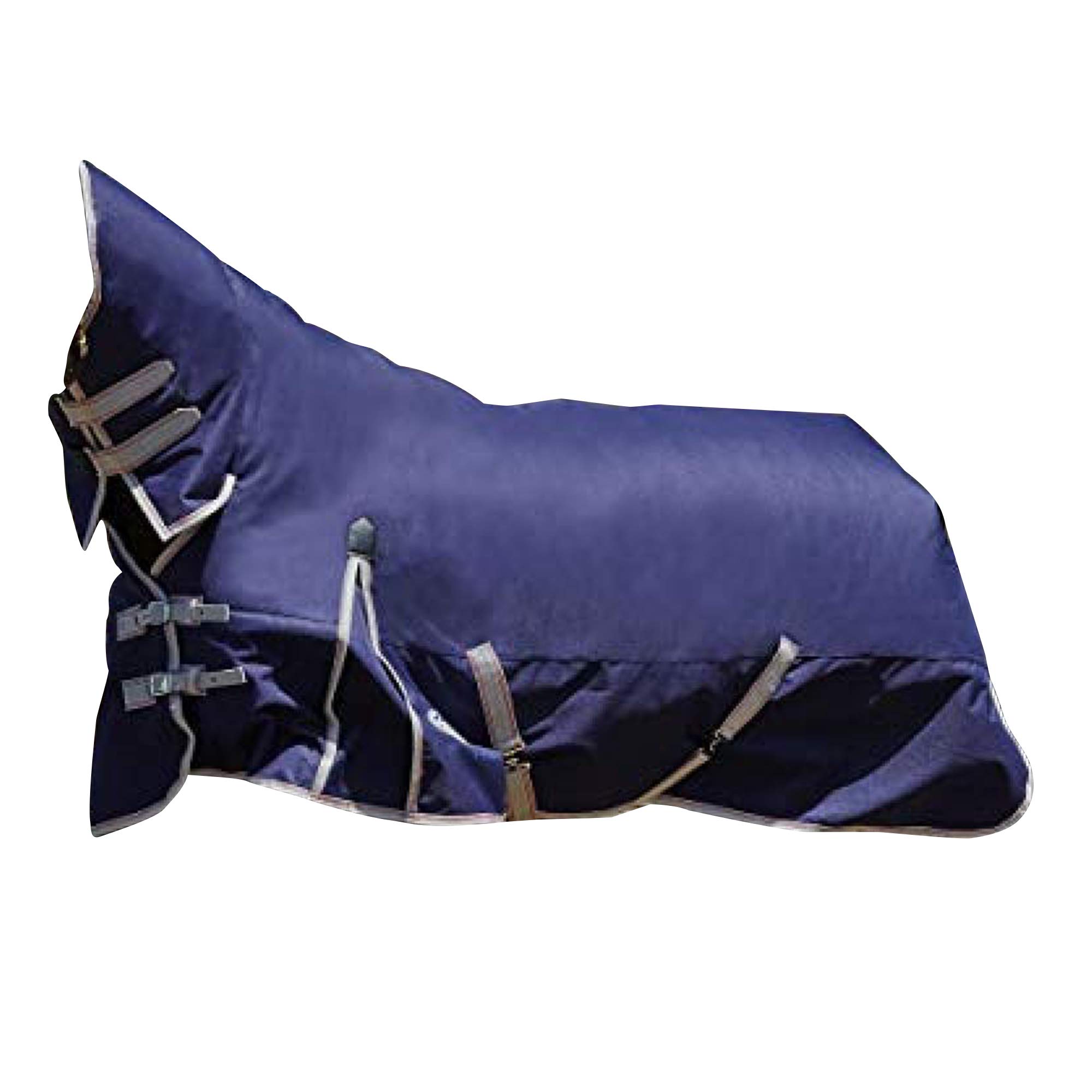 Weatherbeeta - Manta Combo de Ejercicio para Caballos ComFiTec Essential Medium (4') (Marino, Plateado, Rojo)